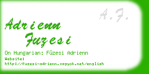 adrienn fuzesi business card