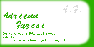 adrienn fuzesi business card